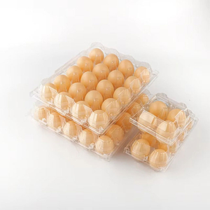 Plateau d'emballage d'œufs en plastique de haute qualit&eacute;, plateau d'œufs de poulet &agrave; 6 cellules