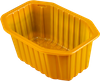 Plateau &eacute;pais jetable PP serrure rectangulaire bo&icirc;te fra&icirc;che carte bo&icirc;te d'emballage poulet frais et canard bo&icirc;te d'emballage frais